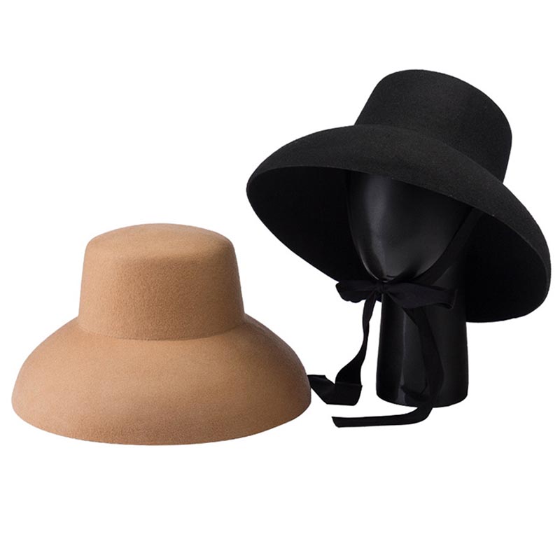 Retro Style Pure Wool Hat Wide - Fedora Hat Wool incelemesi ve fiyatı