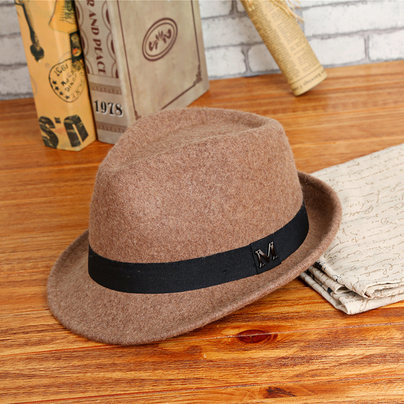 2025 Men Winter Thick Warm Fel - Fedora Hat Wool incelemesi ve fiyatı