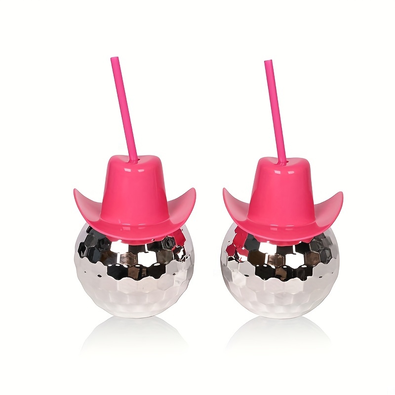 Disco Ball Cowboy Hat Tumbler  - Cowboy Hat Straw incelemesi ve fiyatı