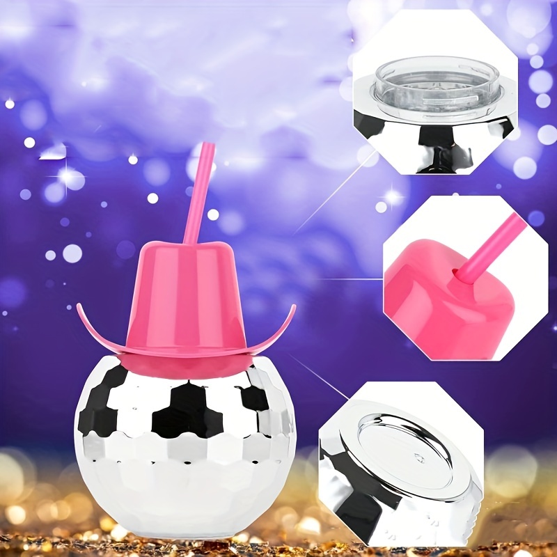 Disco Ball Cowboy Hat Tumbler  - Cowboy Hat Straw incelemesi ve fiyatı