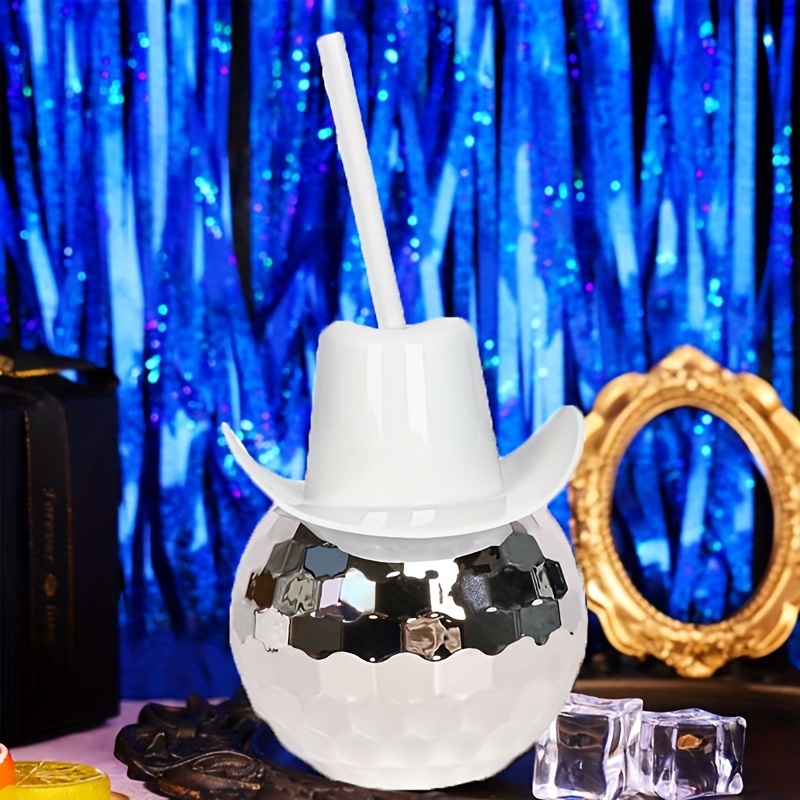 Disco Ball Cowboy Hat Tumbler  - Cowboy Hat Straw incelemesi ve fiyatı