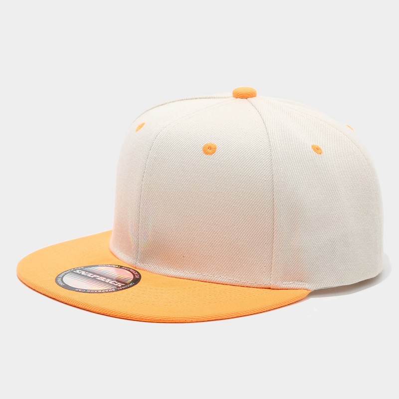 Two-Tone Color-Blocking Hip-Ho - Snapback Hat Flat incelemesi ve fiyatı