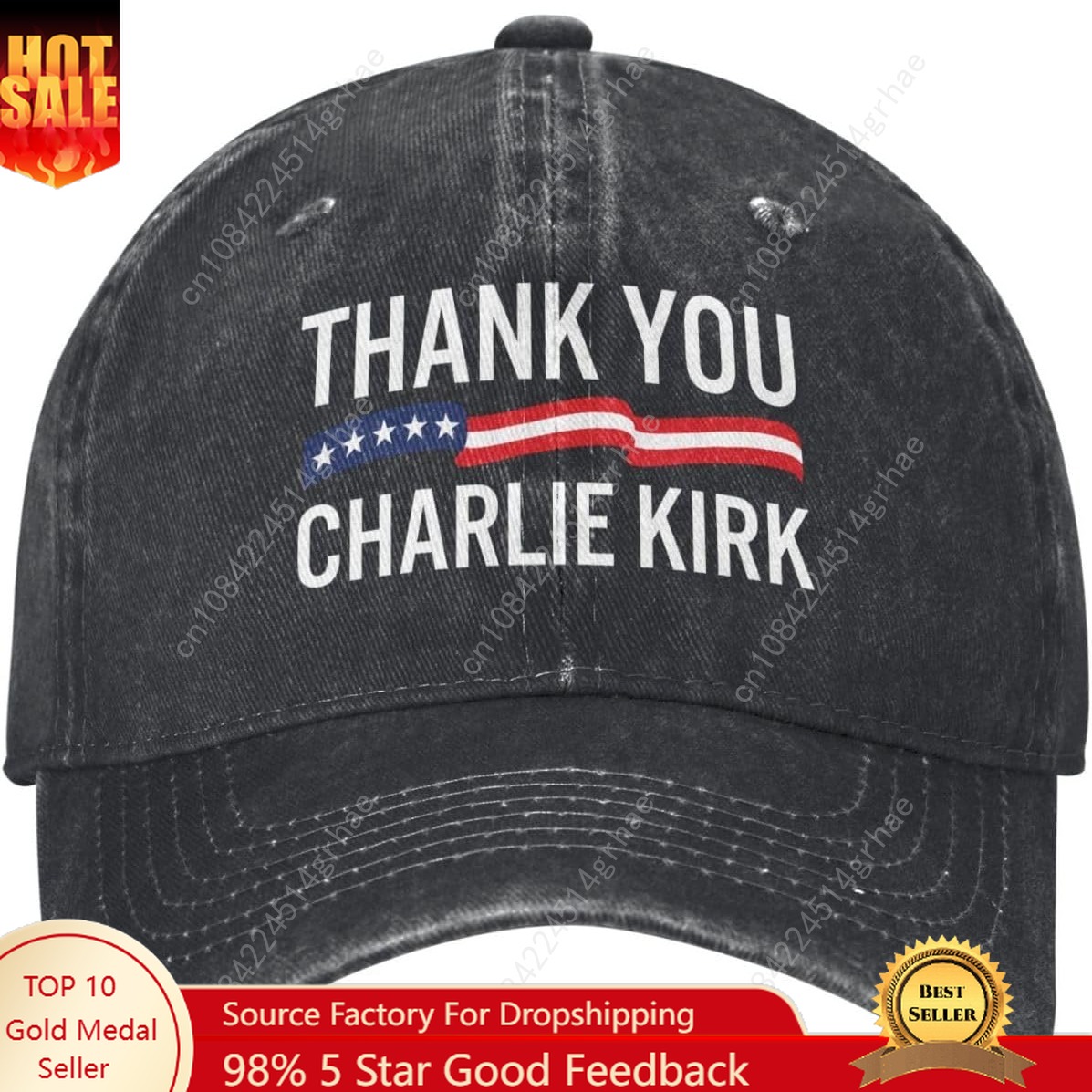 Trewrdt Thank You Charlie Kirk - Dad Hat Cotton incelemesi ve fiyatı