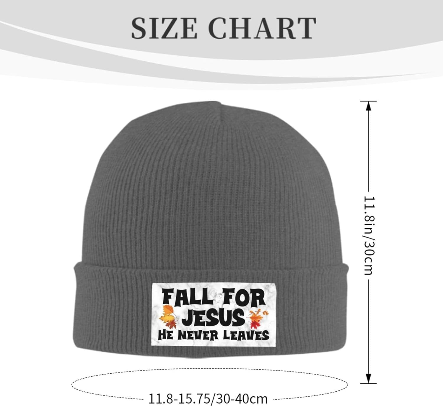 Fall For Jesus He Never Leaves - Beanie Cuffed Knit incelemesi ve fiyatı