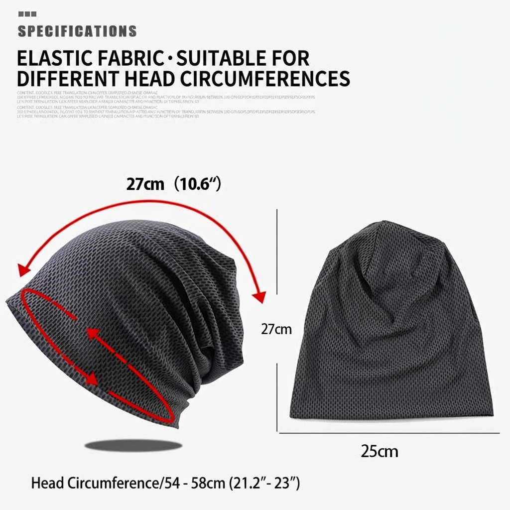 Breathable Mesh Running Beanie - Skull Cap Helmet Liner incelemesi ve fiyatı