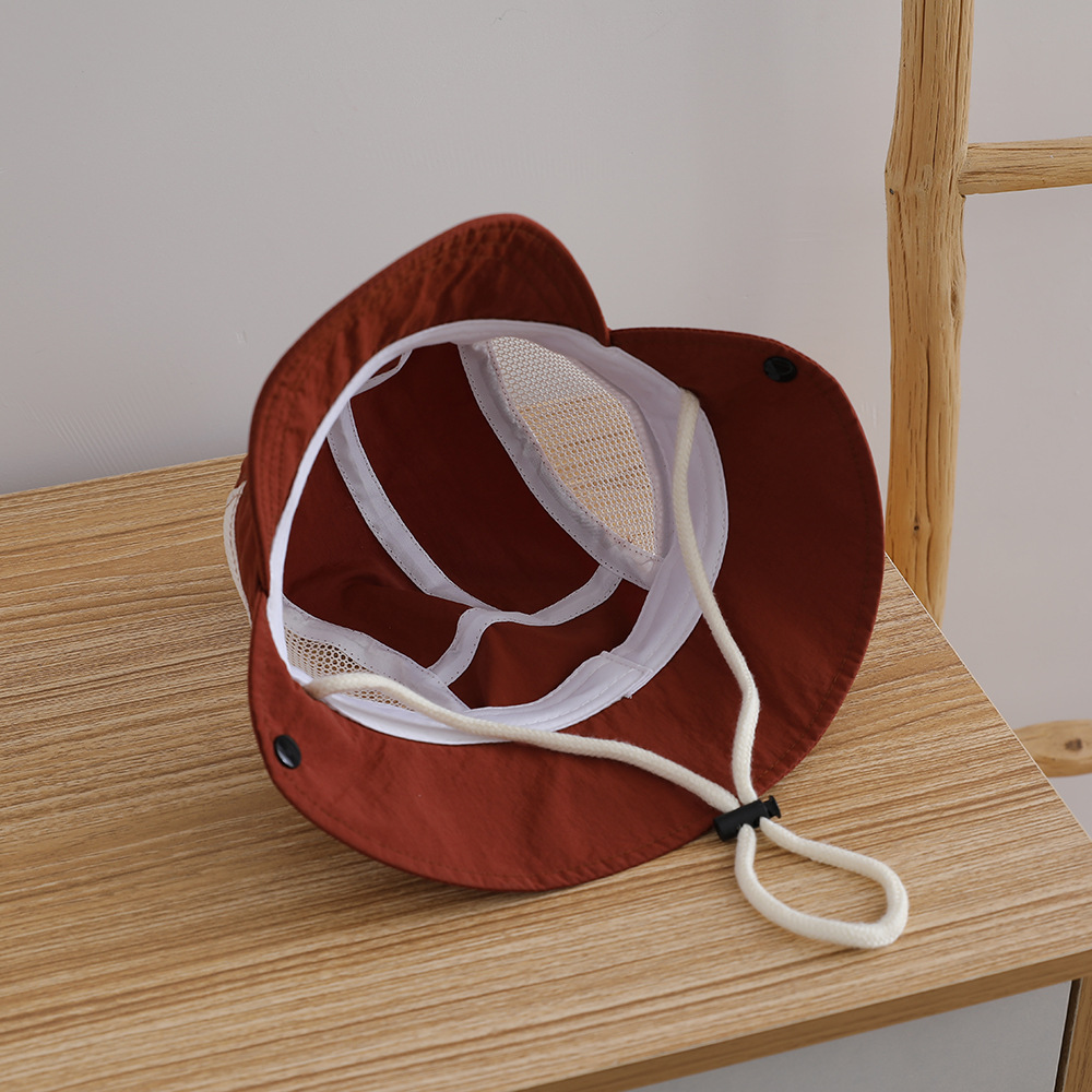 Letter Embroidered Baby Sun Ha - Bucket Hat Cotton incelemesi ve fiyatı
