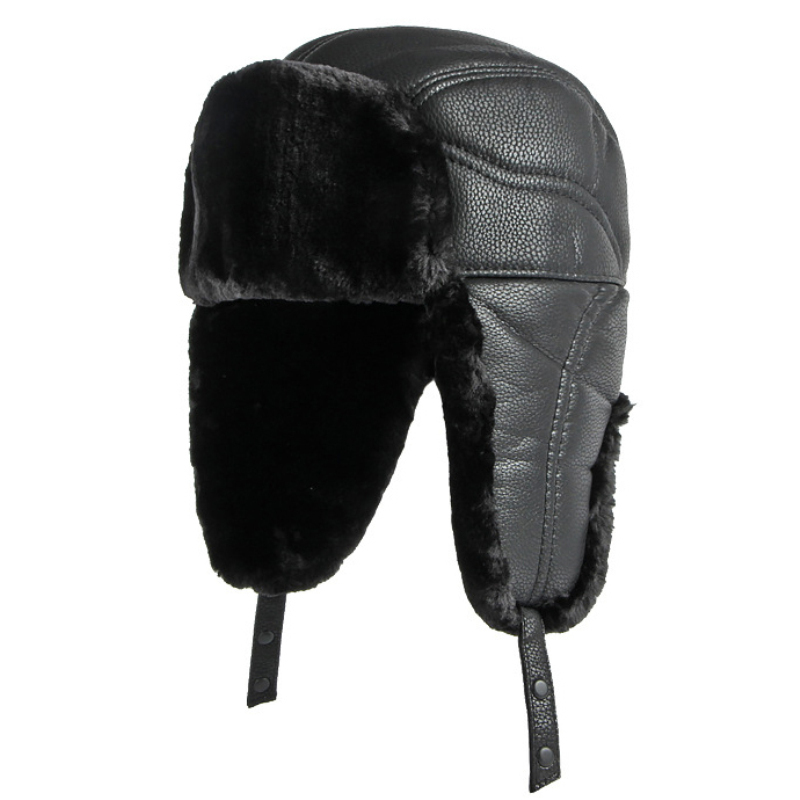 HT4002 New PU Leather Russian  - Trapper Hat Ear Flap incelemesi ve fiyatı