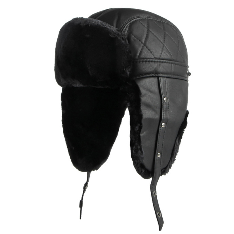HT4002 New PU Leather Russian  - Trapper Hat Ear Flap incelemesi ve fiyatı