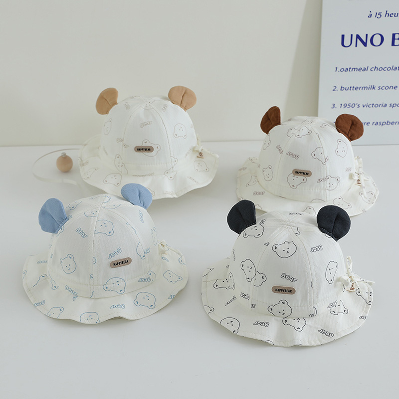 Cartoon Baby Fisherman Hat Cut - Bucket Hat Cotton incelemesi ve fiyatı