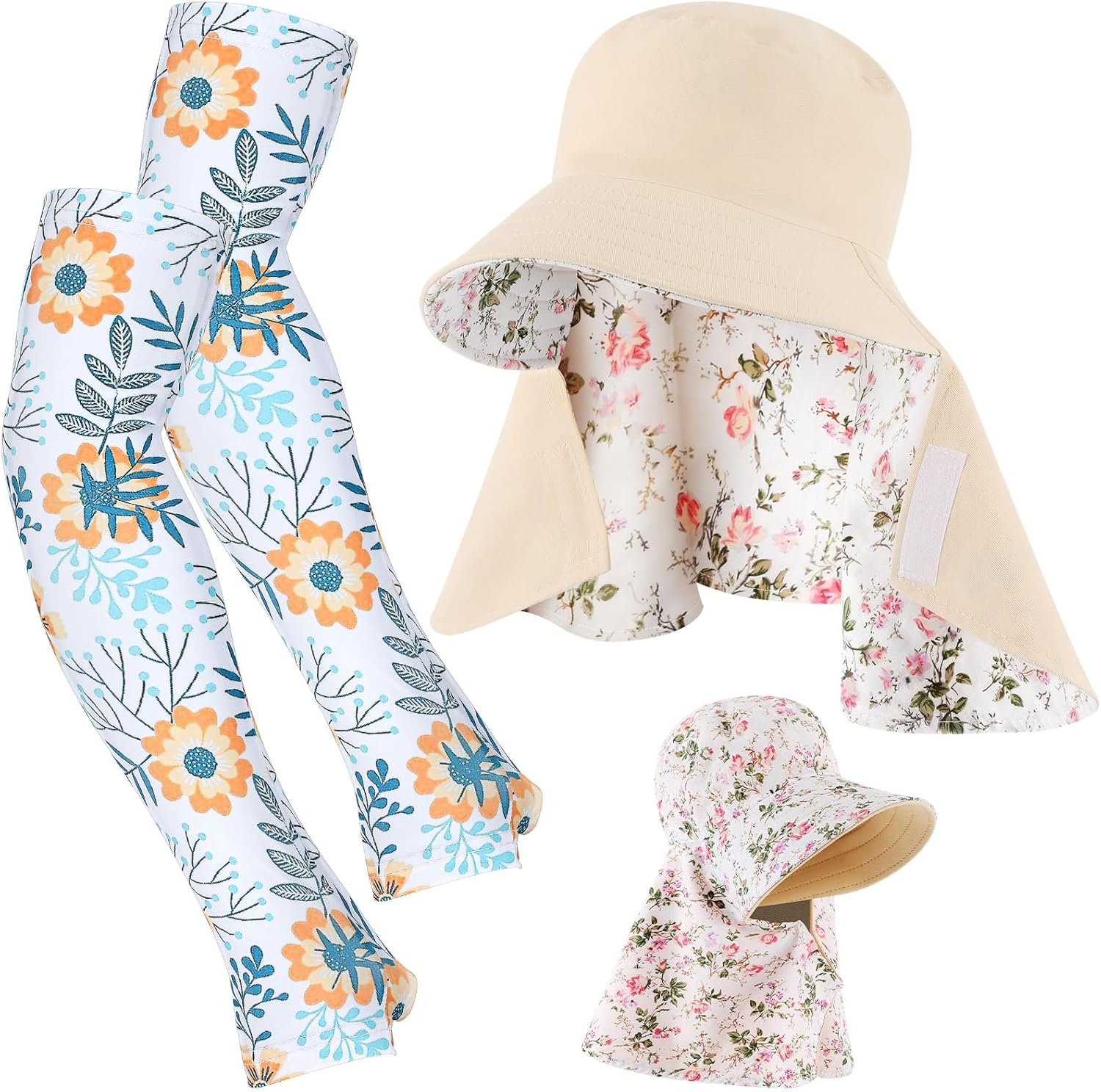 2 Pcs Floral Garden Hat for Wo - Sun Hat Wide Brim incelemesi ve fiyatı