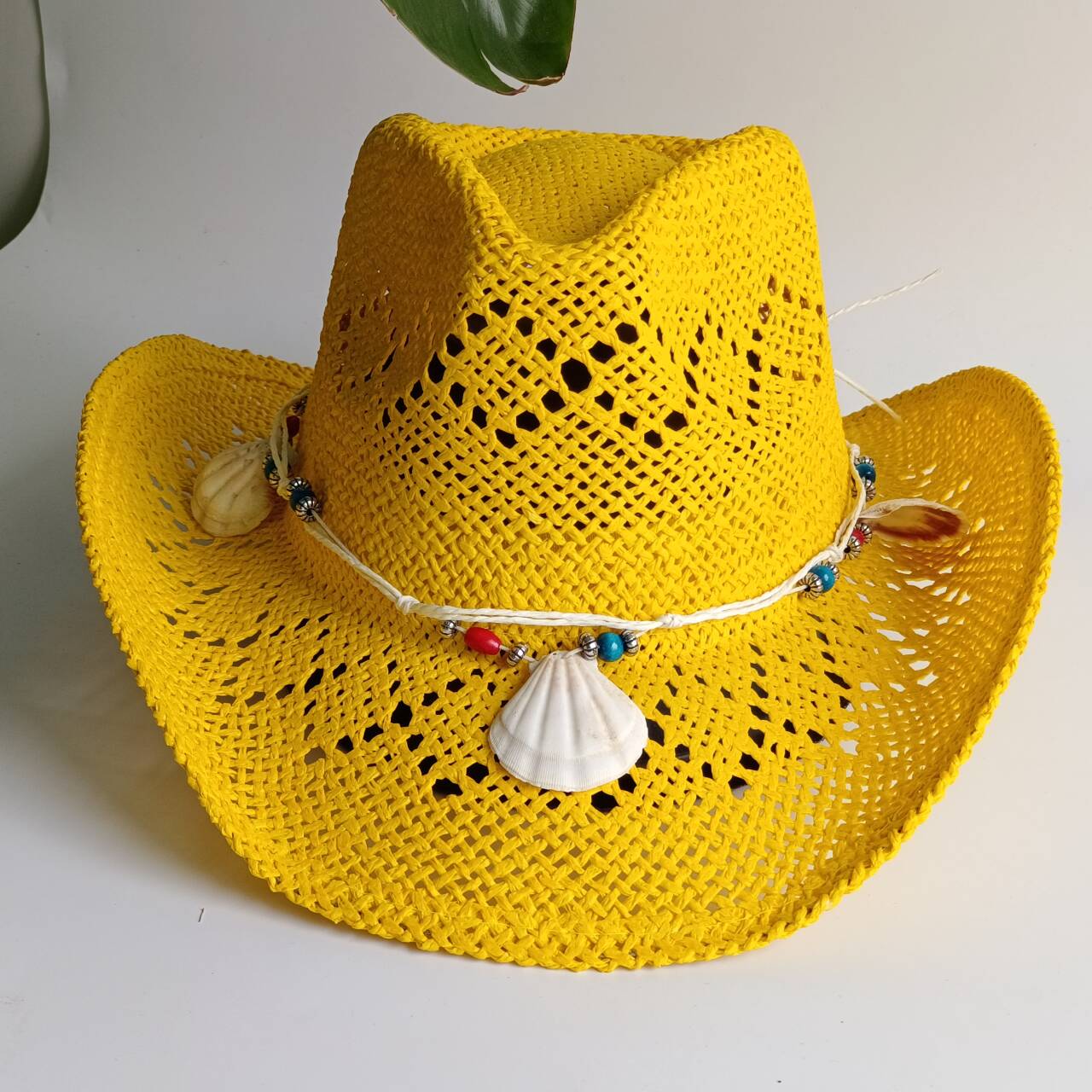 Bright yellow Cowboy Straw Hat - Cowboy Hat Straw incelemesi ve fiyatı