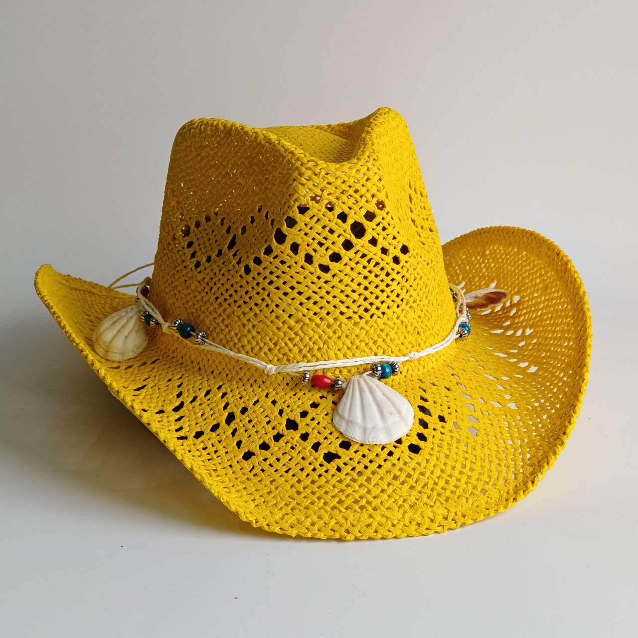 Bright yellow Cowboy Straw Hat - Cowboy Hat Straw incelemesi ve fiyatı