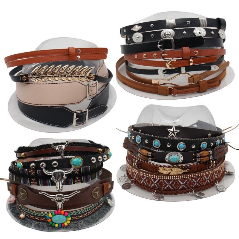 Retro Ethnic Style Belt, Headb - Cowboy Hat Straw incelemesi ve fiyatı