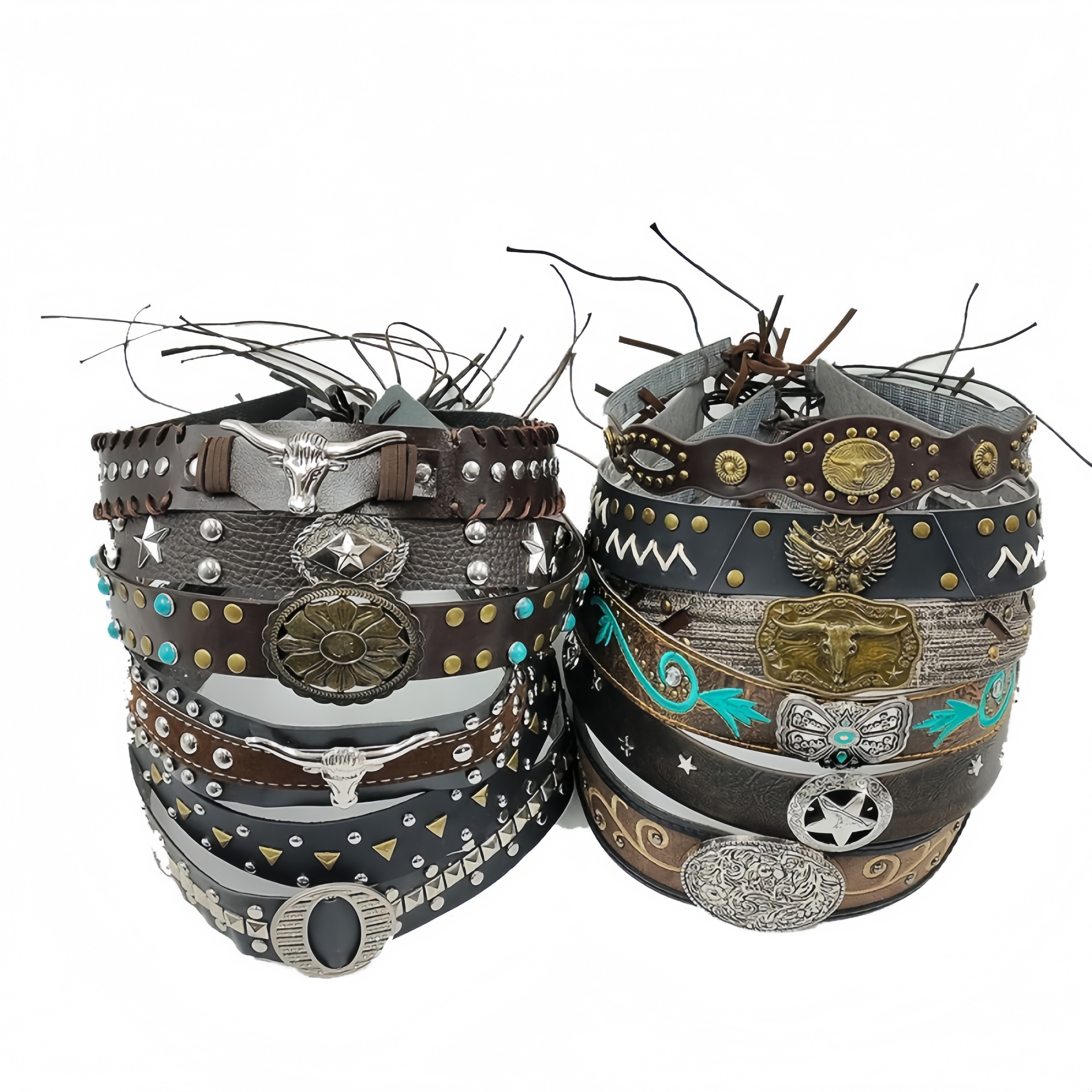 Retro Ethnic Style Belt, Headb - Cowboy Hat Straw incelemesi ve fiyatı