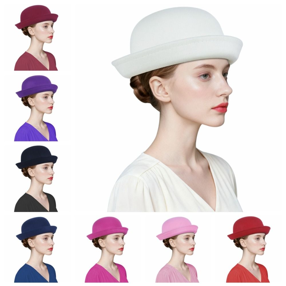 Trendy Solid Color Women’s Bow - Fedora Hat Wool incelemesi ve fiyatı