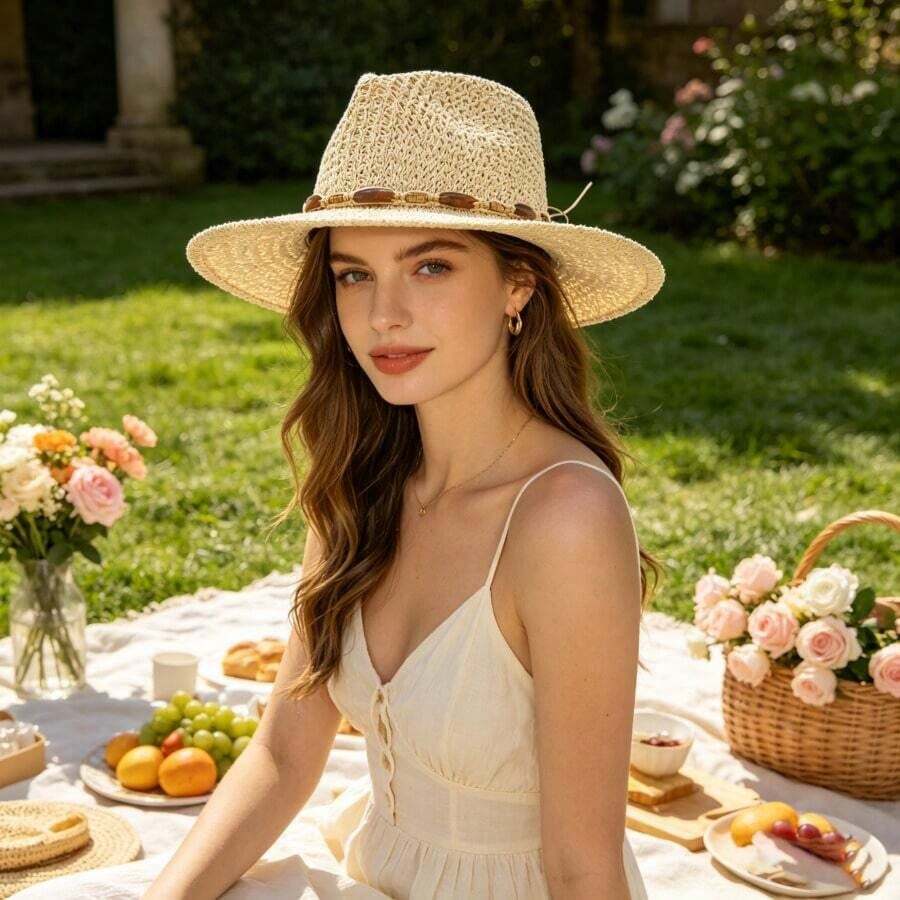 Wide Brim Straw Hat For Women  - Sun Hat Wide Brim incelemesi ve fiyatı