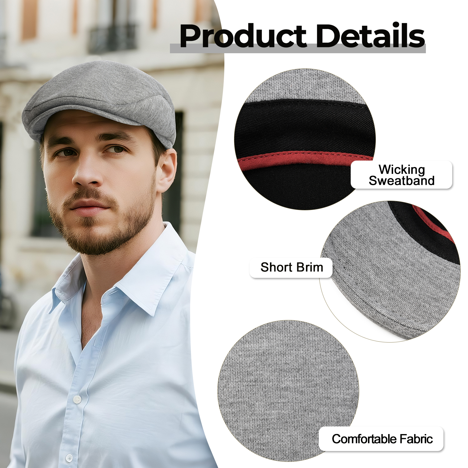 JGAGOUL Classic Newsboy Cap fo - Newsboy Cap Ivy incelemesi ve fiyatı