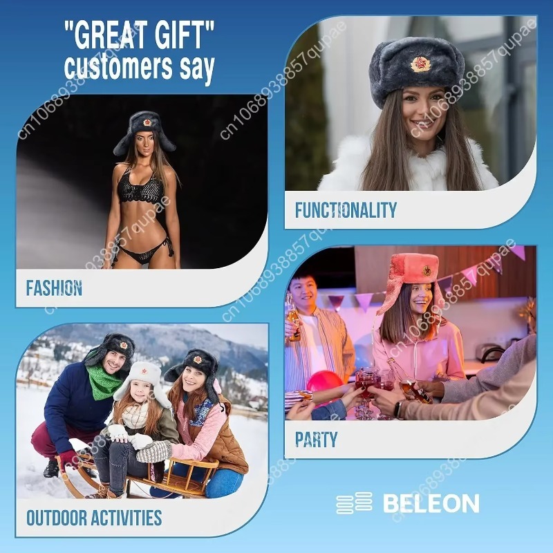 BELEON Ushanka Russian Fur Hat - Winter Trapper Hat incelemesi ve fiyatı