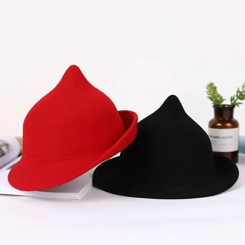 100% Wool Modern Witch Hat Hal - Fedora Hat Wool incelemesi ve fiyatı