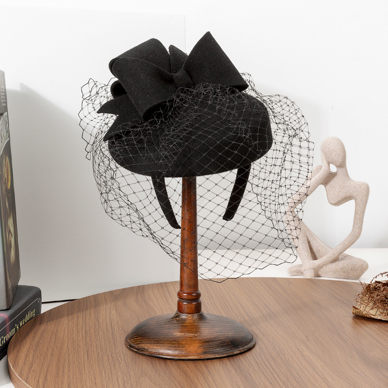 French Black Beret Fascinator  - Beret French Wool incelemesi ve fiyatı