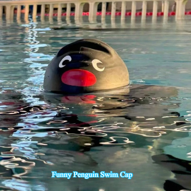Funny Penguin Swim Cap for Adu - Swim Hat Silicone incelemesi ve fiyatı