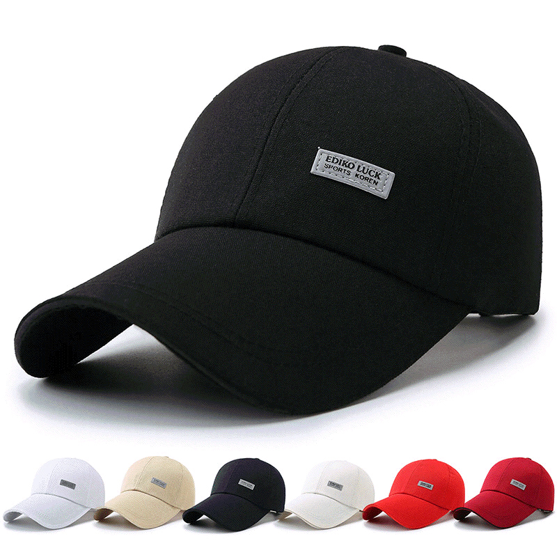 1Pcs Long Brimmed Baseball Cap - Dad Hat Cotton incelemesi ve fiyatı