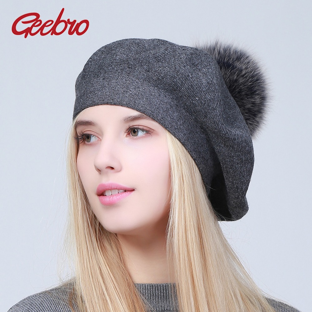 Geebro Women's Beret Hat Winte - Beret French Wool incelemesi ve fiyatı