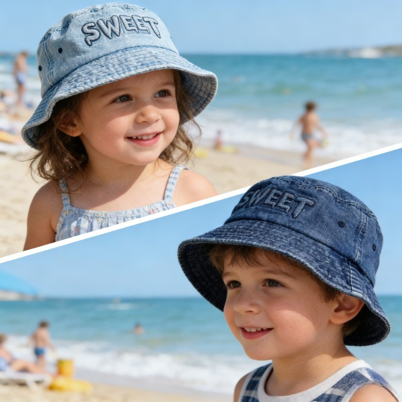 Japanese Retro Kids Bucket Hat - Bucket Hat Cotton incelemesi ve fiyatı