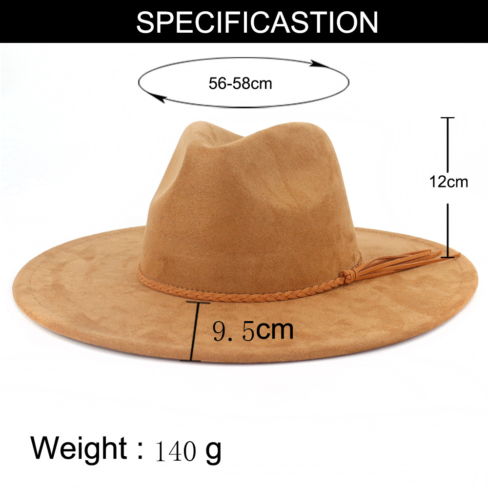 Vegan Suede Hat Teardrop shape - Fedora Hat Wool incelemesi ve fiyatı