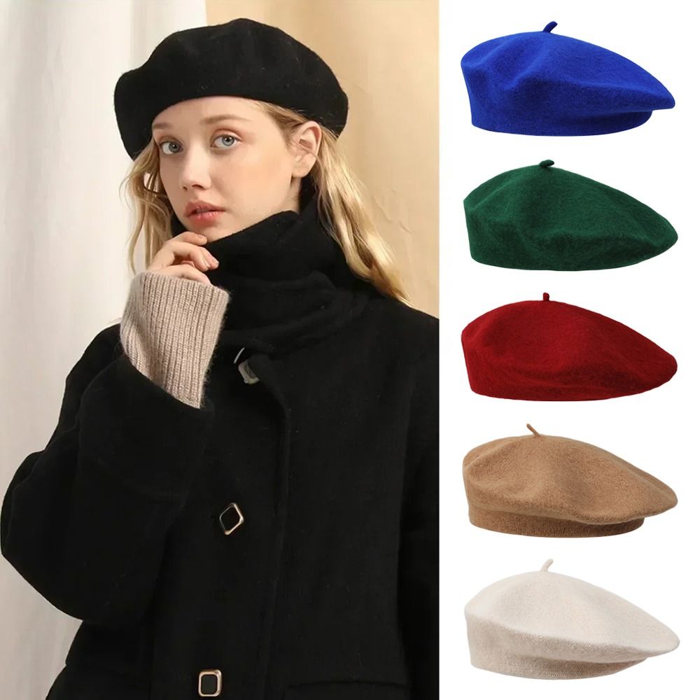 Fashion Warm Winter Wool Beret - Beret French Wool incelemesi ve fiyatı