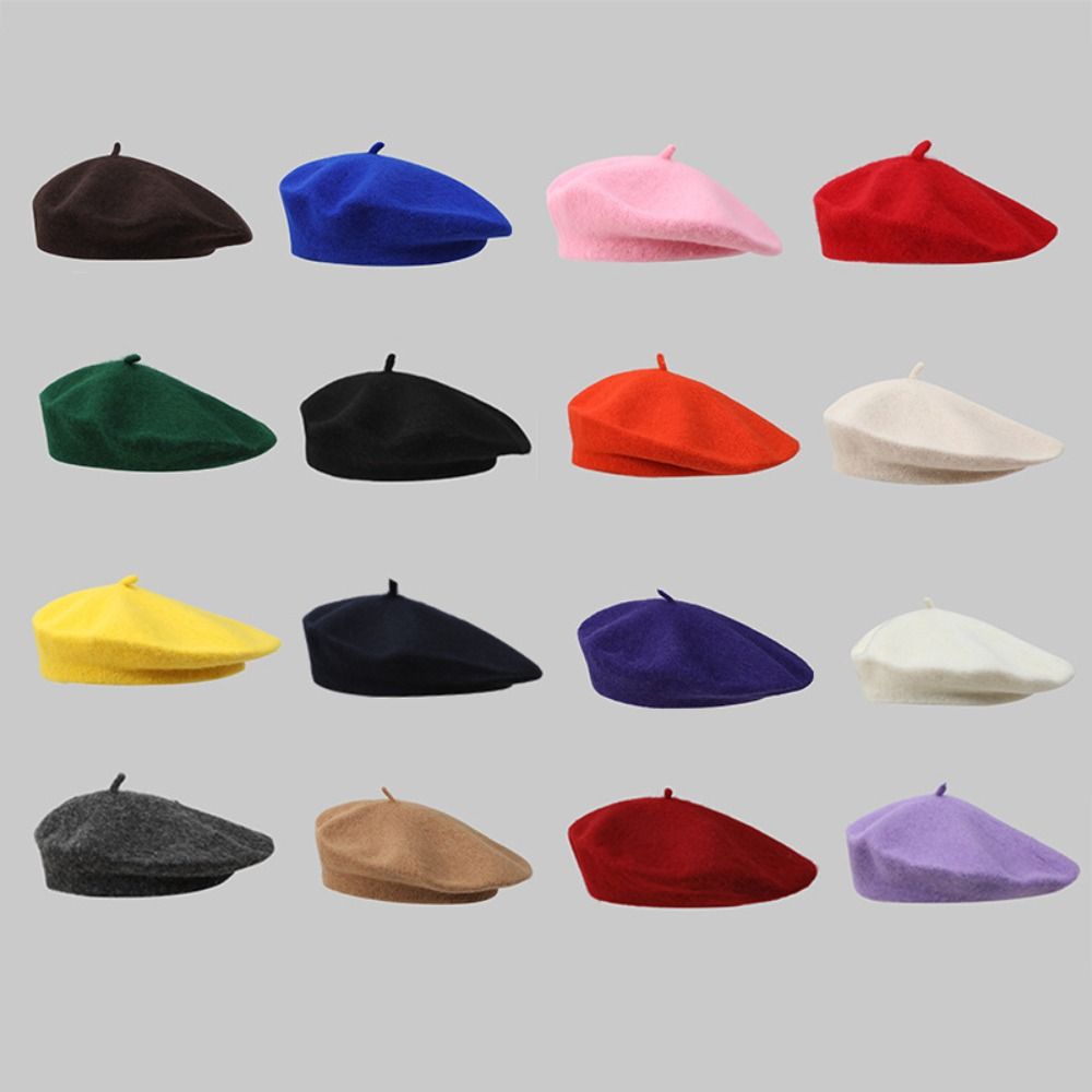 Fashion Warm Winter Wool Beret - Beret French Wool incelemesi ve fiyatı
