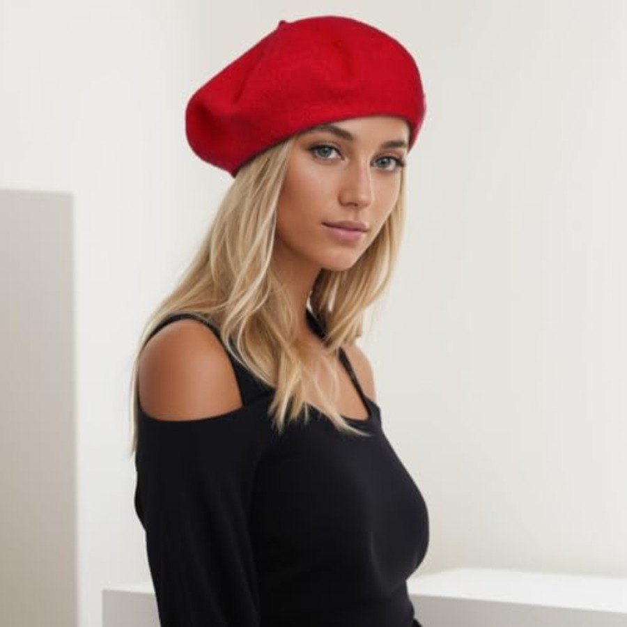 Women's Beret Hats Chic French - Beret French Wool incelemesi ve fiyatı