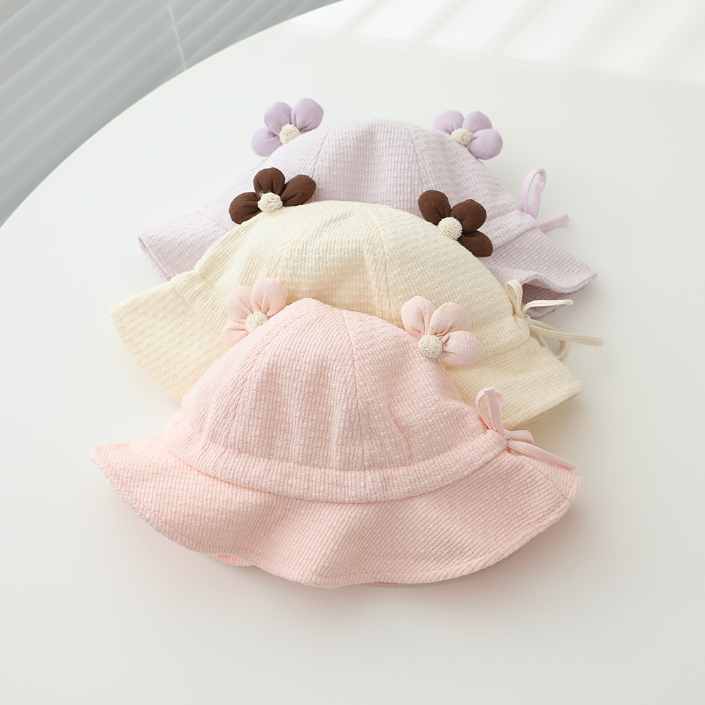 Baby Girls Sun Hat 48cm 6-24 M - Bucket Hat Cotton incelemesi ve fiyatı