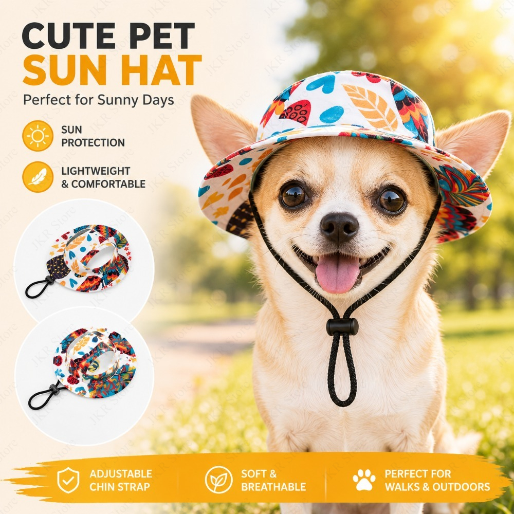 Printed Pet Dog Hat Adjustable - Running Cap Lightweight incelemesi ve fiyatı