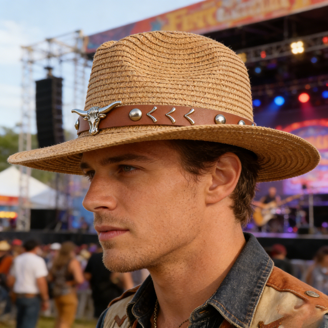 Vintage Straw Western Cowboy H - Cowboy Hat Straw incelemesi ve fiyatı