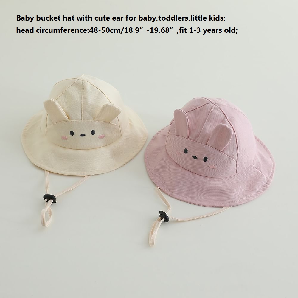 Baby Girls Sun Hat 48-50cm Cot - Bucket Hat Cotton incelemesi ve fiyatı
