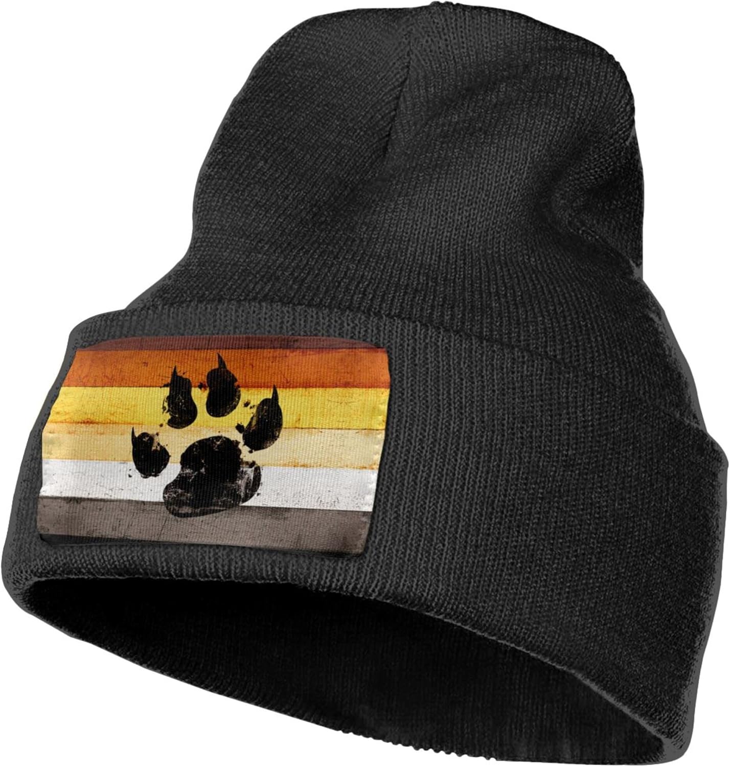Gay Flag Bear paw LGBT Knit Be - Beanie Cuffed Knit incelemesi ve fiyatı