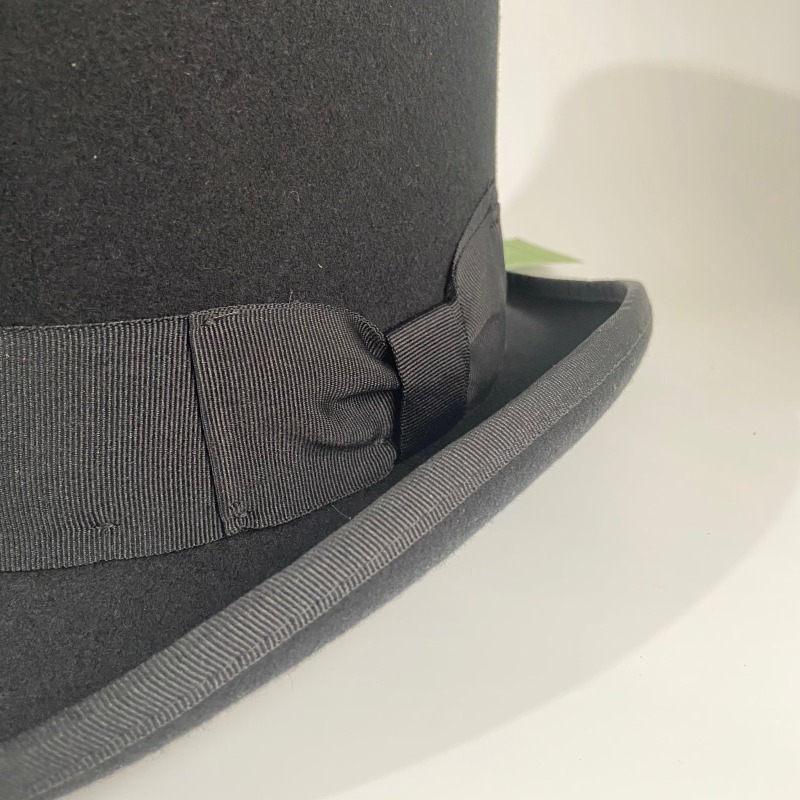Black Wool Felt Top Hat Men's  - Fedora Hat Wool incelemesi ve fiyatı