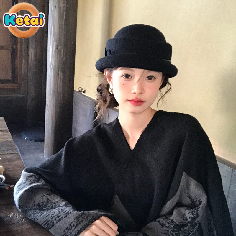 Black Wool Top Hat Beret Women - Beret French Wool incelemesi ve fiyatı