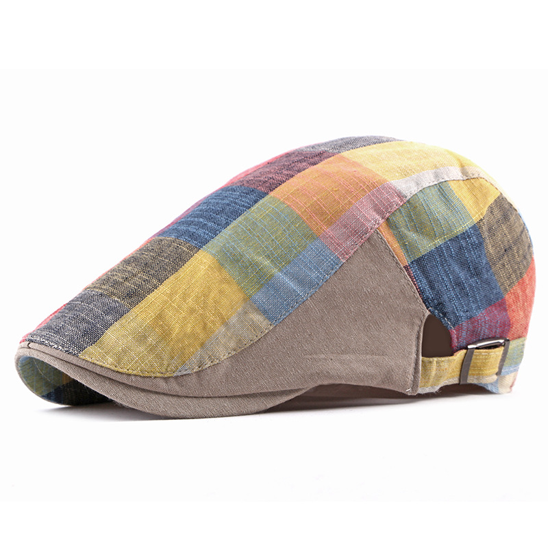 Unisex Cotton Plaid Newsboy Be - Newsboy Cap Ivy incelemesi ve fiyatı