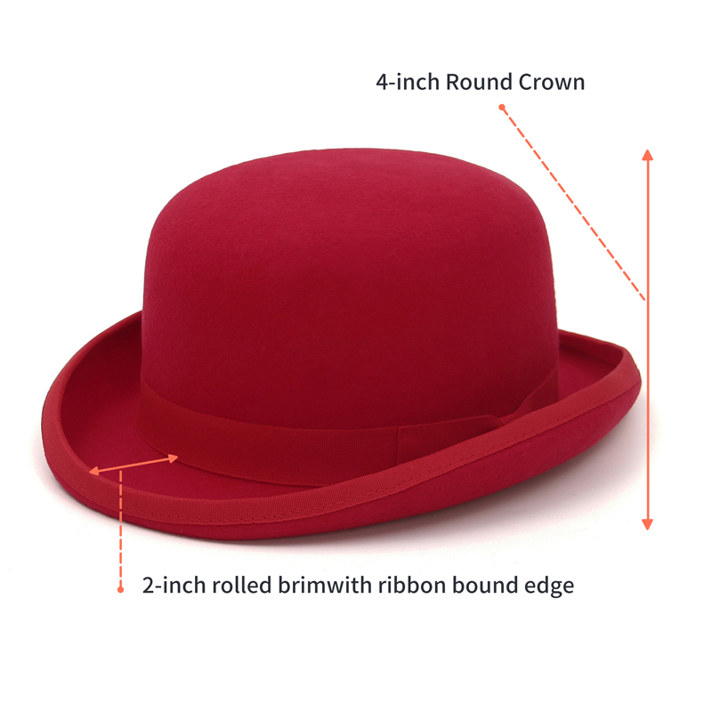 GEMVIE 100% Wool Felt Derby Ha - Fedora Hat Wool incelemesi ve fiyatı