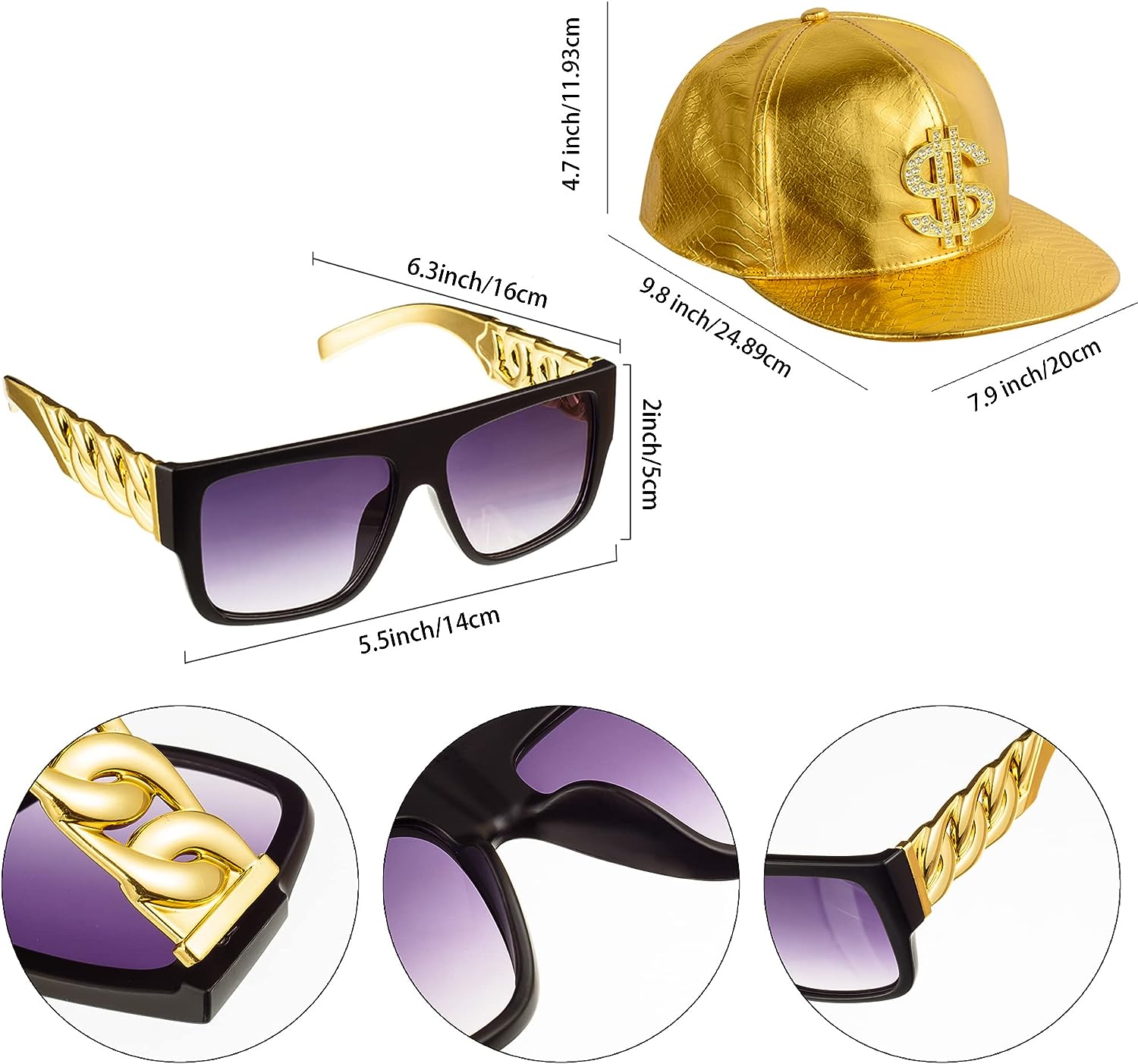 PESENAR 80s 90sHip Hop Costume - Snapback Hat Flat incelemesi ve fiyatı